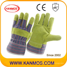 88cbsa Industrial de seguridad de cuero de vaca dividir guantes de trabajo de cuero (11001)